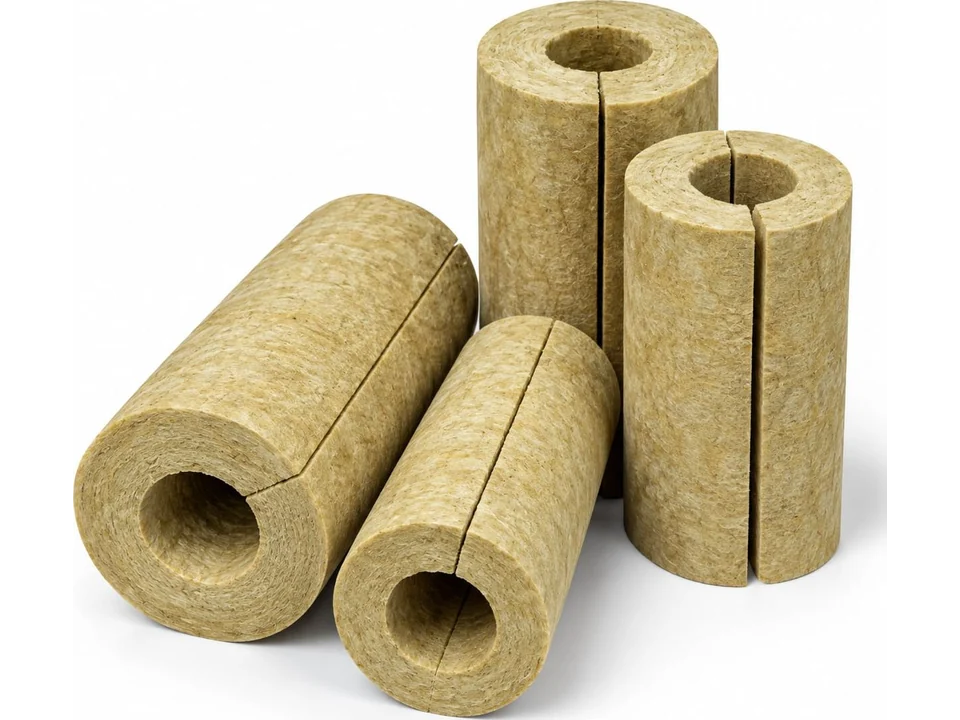 Rockwool Pipe Section — Pre-formed, pre-slit & hinged